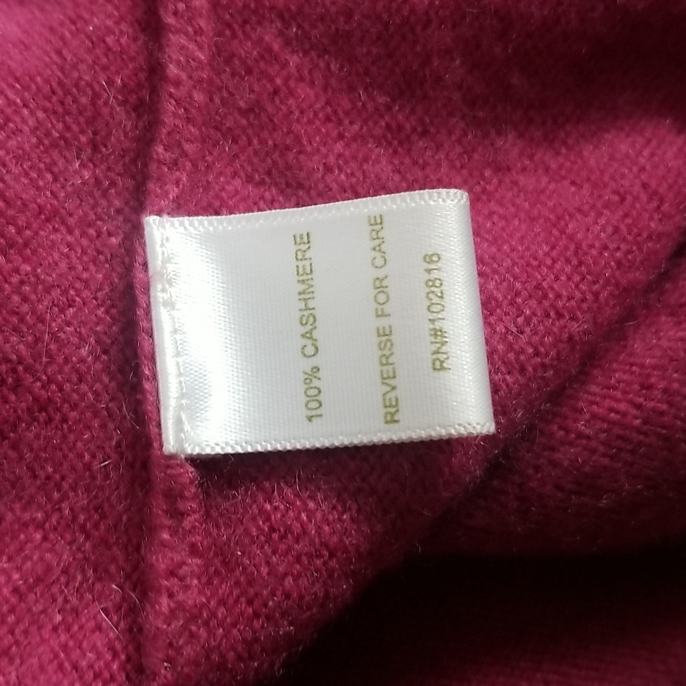 Garnet Hill 100% Cashmere Silk Pullover Oversized Sweater Womens M